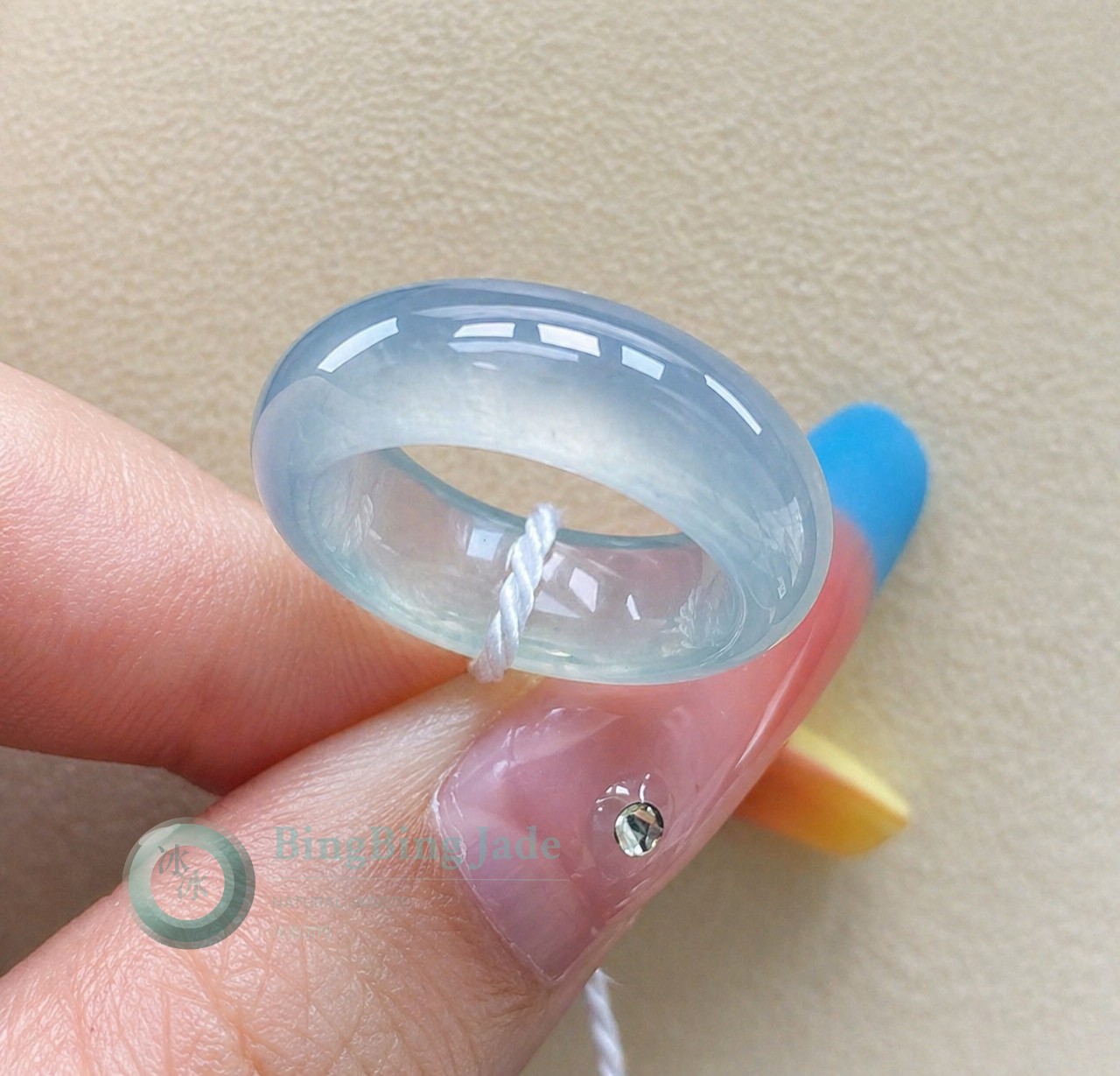 Icy Lavender Jelly Ring 14.5–15mm (US 3.75 - 4)