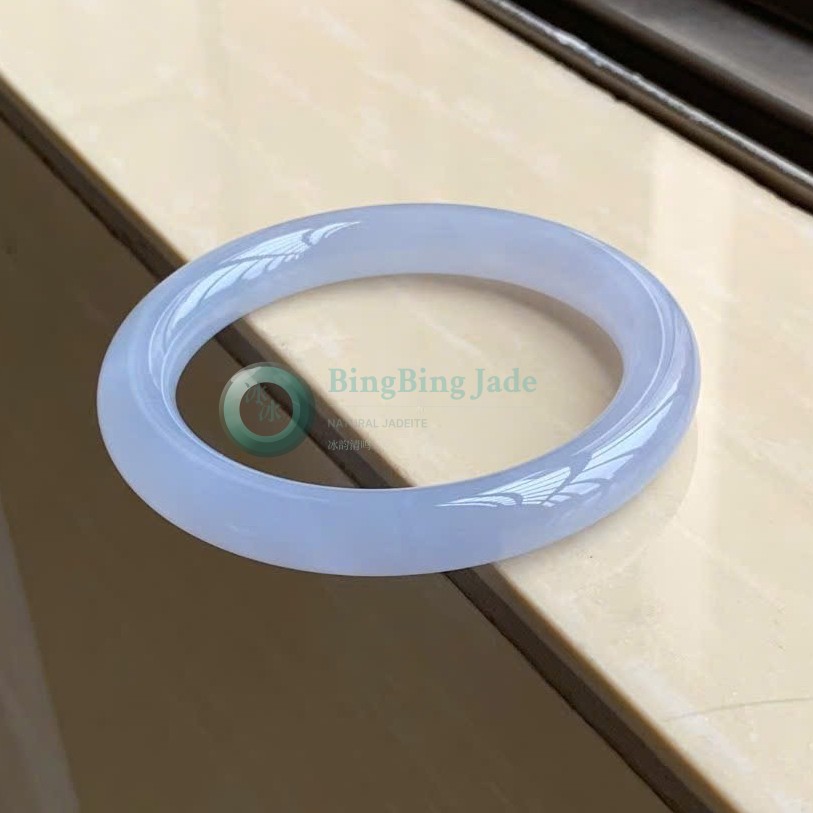 Blueish Lavender Mist Jelly Bangle 53.8mm