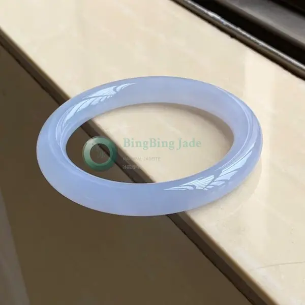 Blueish Lavender Mist Jelly Bangle 53.8mm