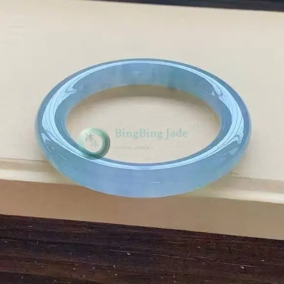 Luminous Icy Blue-Violet Starfield Bangle 57mm — Monet Dreaming