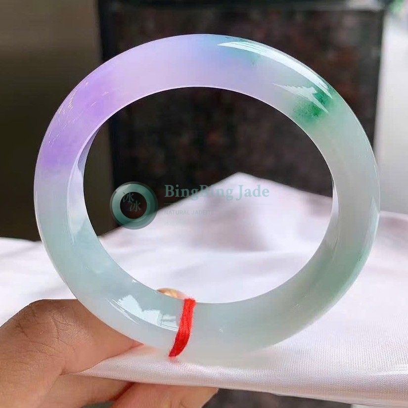 Lavender Mist with Emerald Kiss Bangle 51.6mm