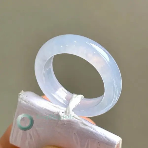 Icy Lavender Glow Jadeite Ring Size 16.2mm