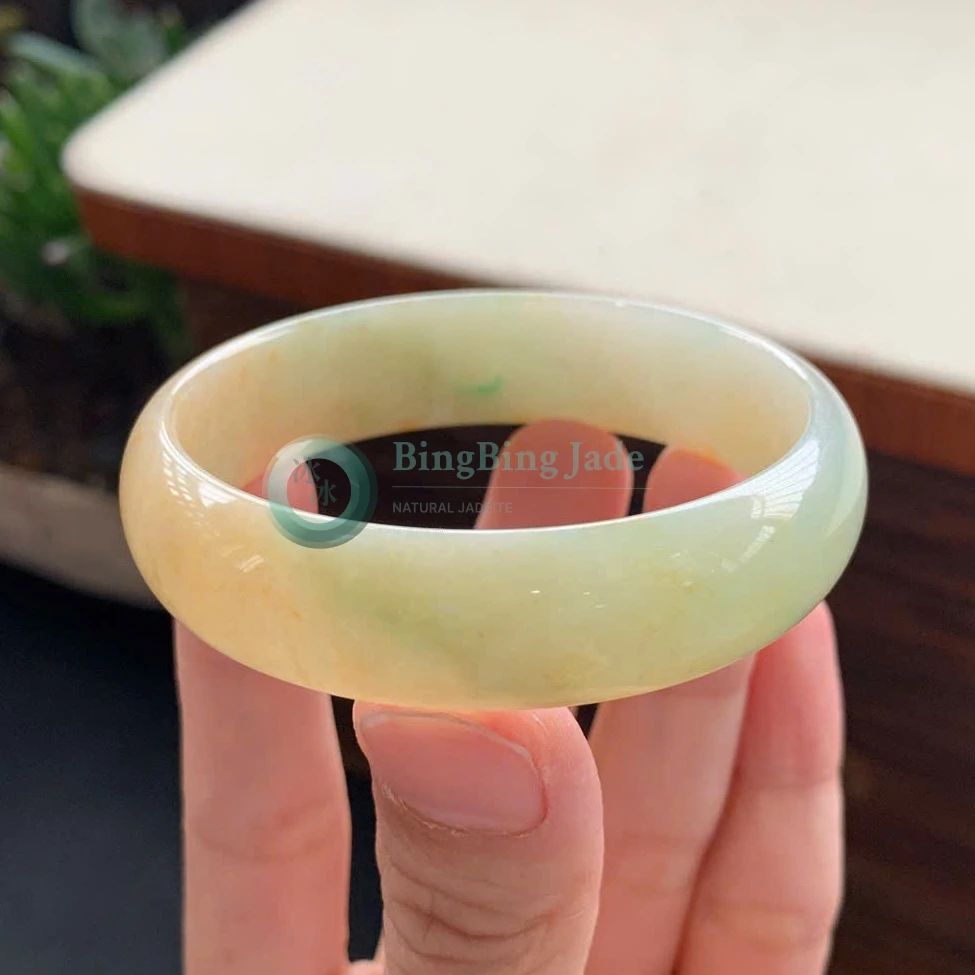 Honeyed Glow with Celadon Drift Bangle 53mm