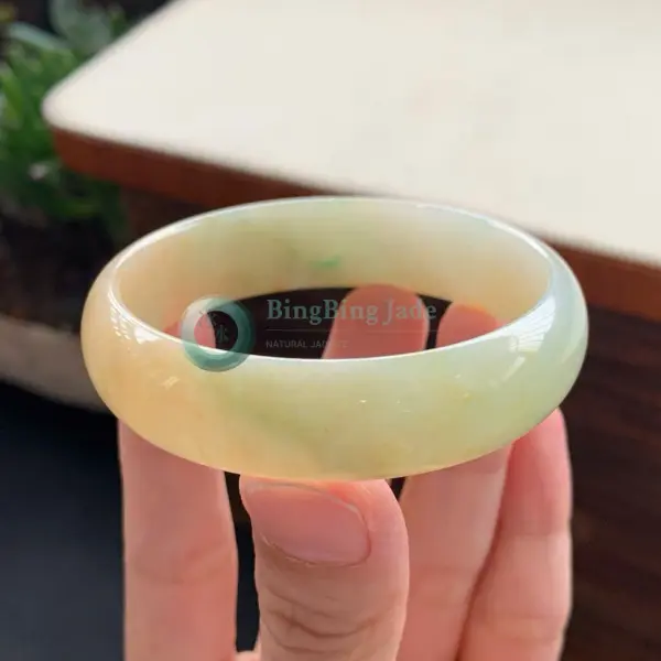 Honeyed Glow with Celadon Drift Bangle 53mm