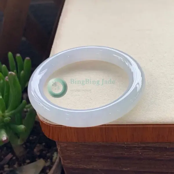 Moonlight Mist Jelly Jadeite Bangle 54mm