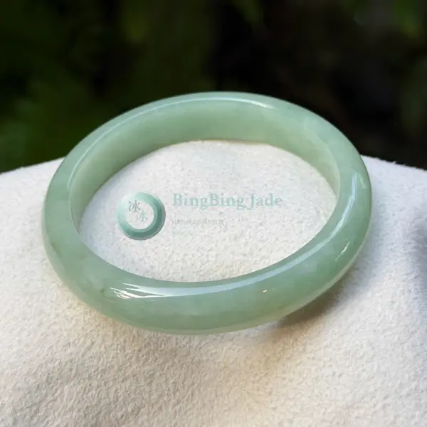 Apple Green Translucent Jadeite Bangle 53.6mm