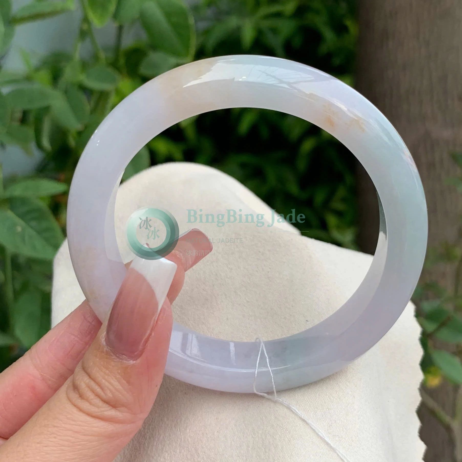 Lavender Mist with Honey Blush Tricolor Bangle 57mm