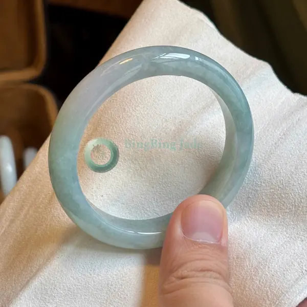 Still Water Blue Jelly Bangle 56.8mm
