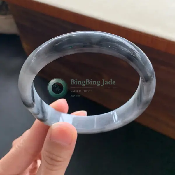 Smoky Yin-Yang Jadeite Bangle 62.8mm