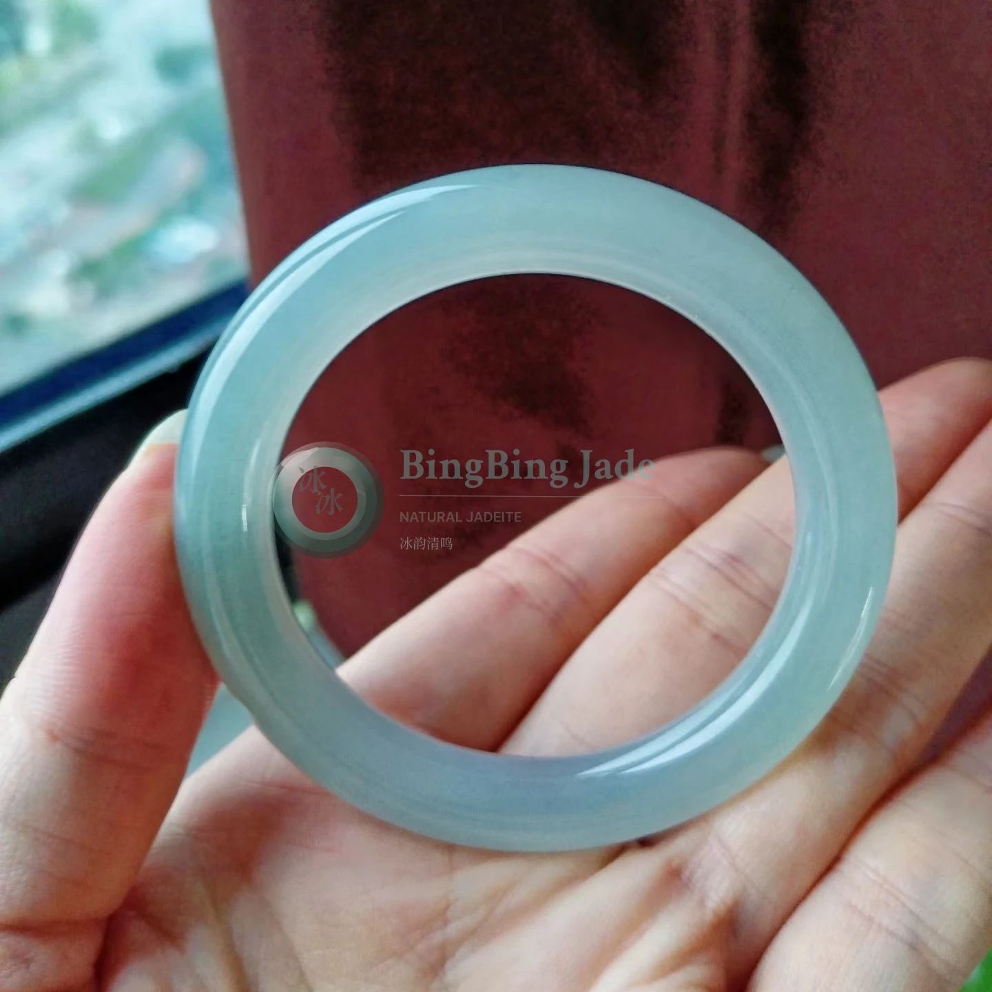 Icy Jelly Glow — Plump Round Bangle 51mm