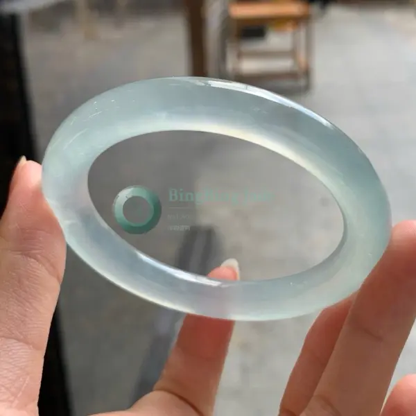 High Icy Jelly Glow — Near-Transparent Bangle 54mm