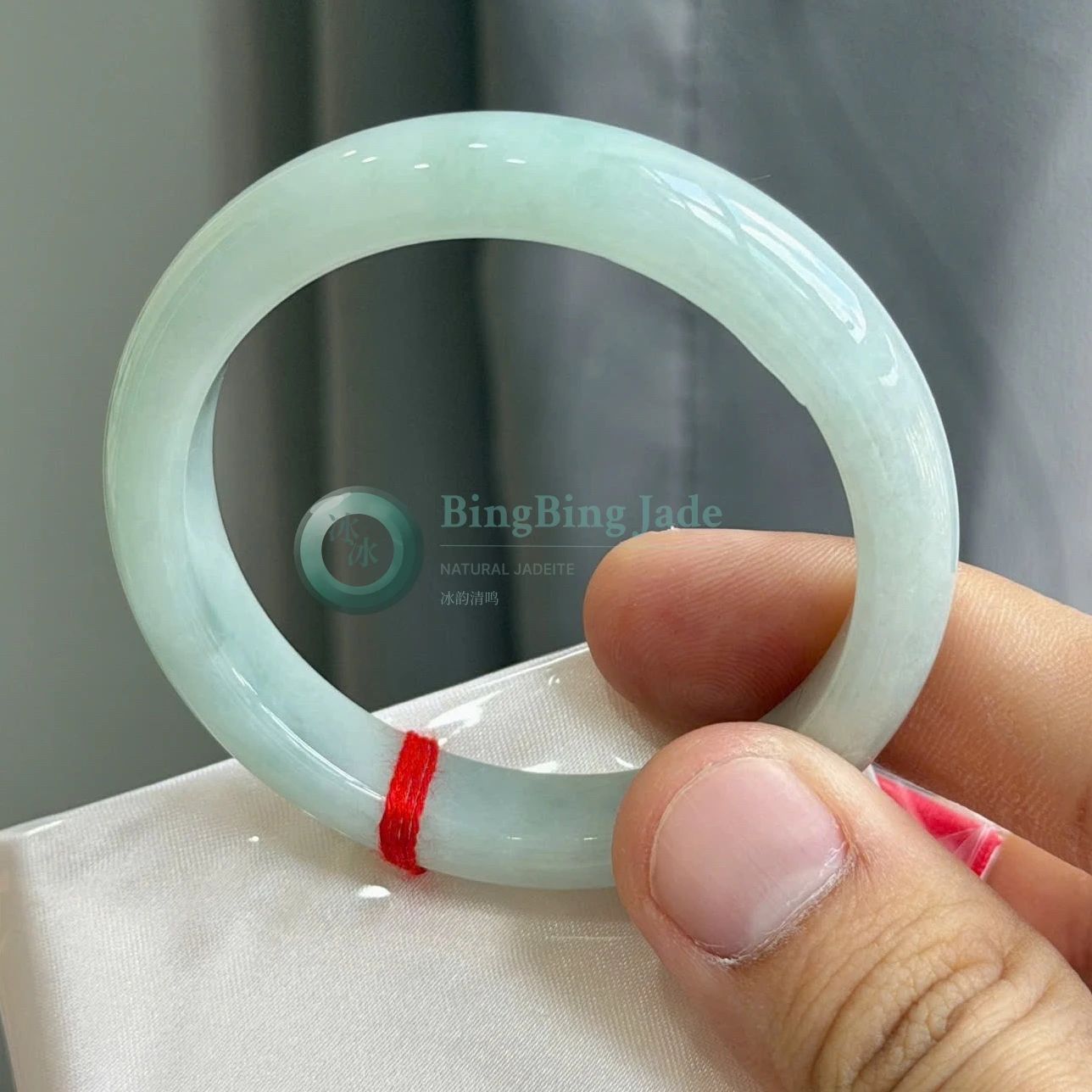 Sky Blue Jelly Glow Round Bangle 53mm