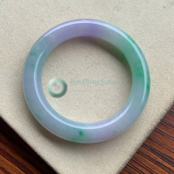 Spring Lavender & Floating Green Round Bangle 55.8mm