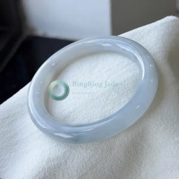 Lavender-Blue Translucent Bangle 56mm