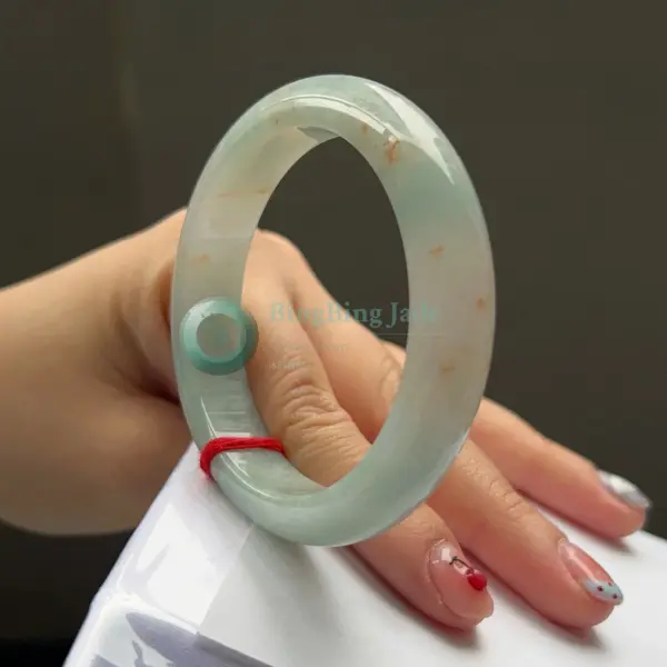 Celadon with Scattered Gold Kissmarks Bangle 53.6mm