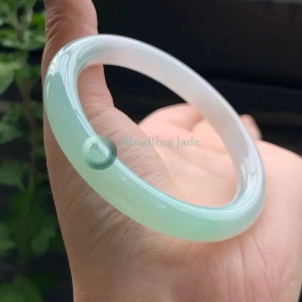 Celadon Glow with Soft Green Drift Bangle 51mm
