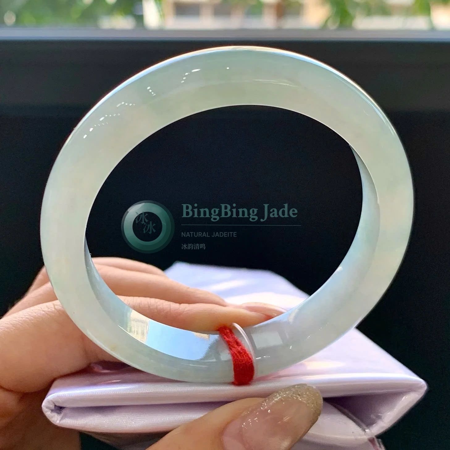 Icy White Jelly Glow Bangle 53mm
