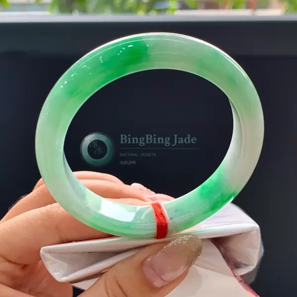 Spring Mist with Vivid Emerald Drift Bangle 53mm