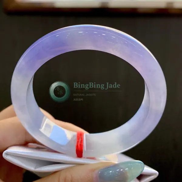 Lavender Jelly Glow Bangle 52mm — Soft Violet Ice