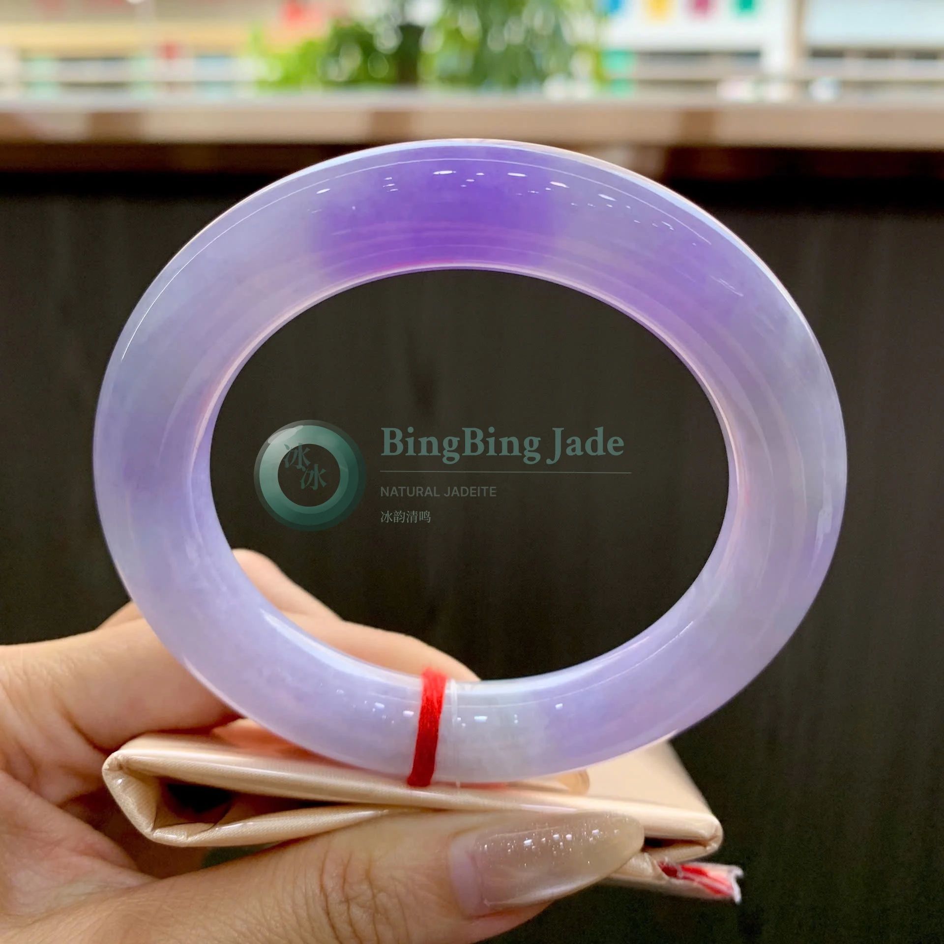 Lavender Jelly Glow Round Bangle 57mm
