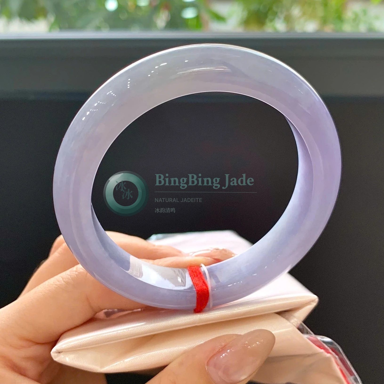 Lavender Jelly Glow Round Bangle 56.8mm