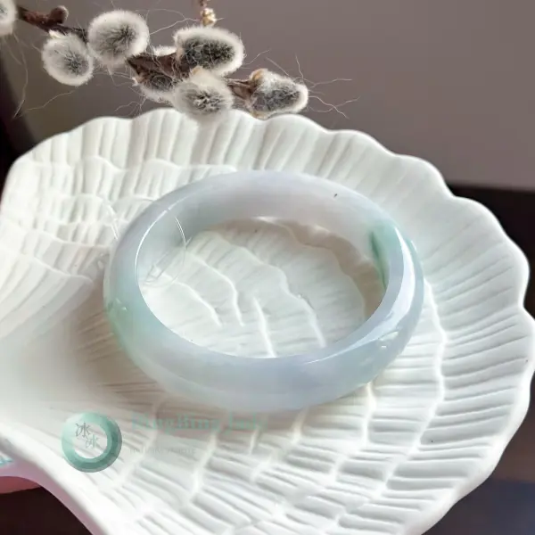 Faint Lilac Whisper with Seafoam Drift Bangle 56mm