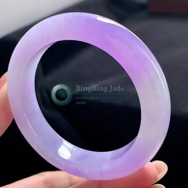 Icy Lavender Glow — Round Bangle 52.5mm
