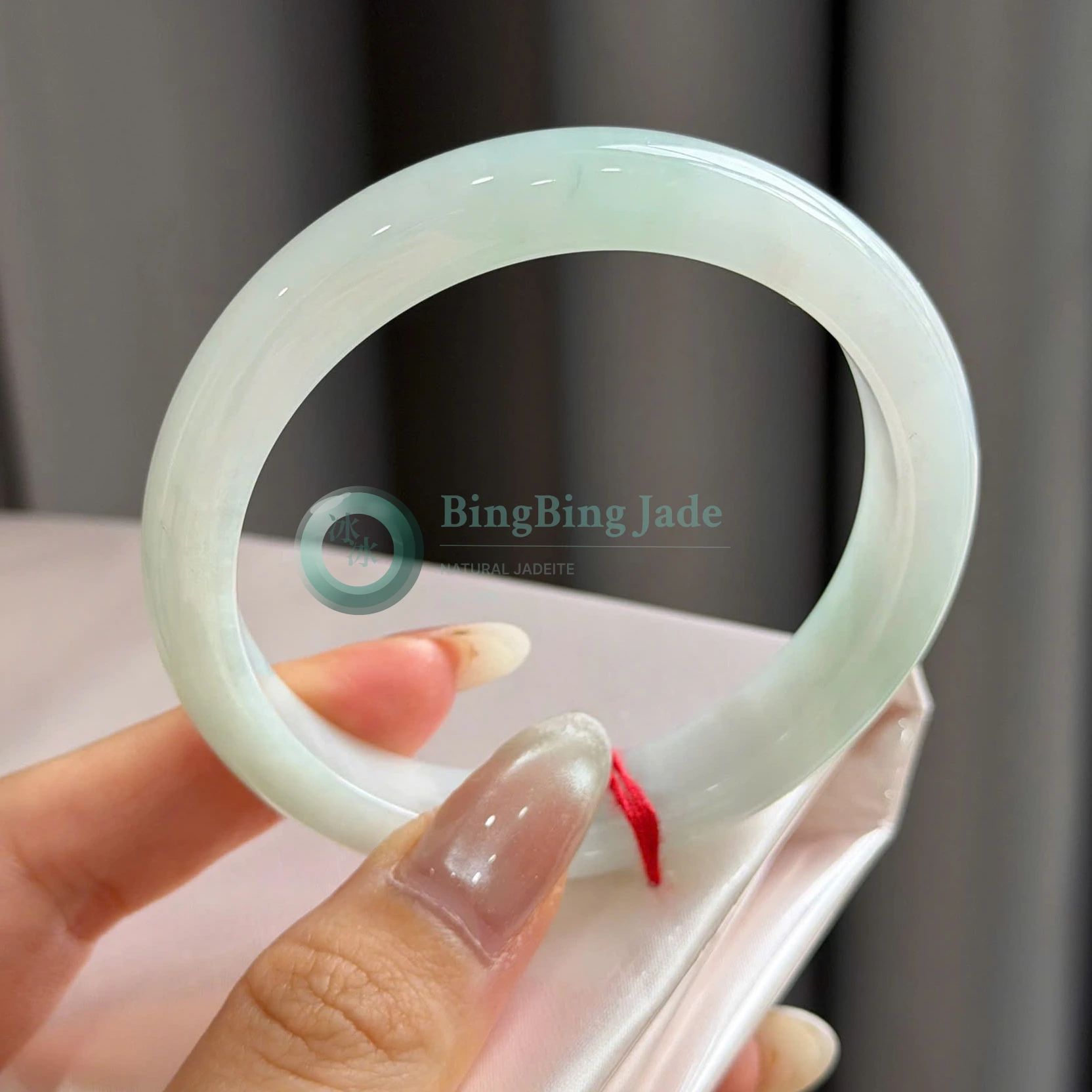 Cotton Candy Clouds — Glazed Jelly Bangle 55.5mm