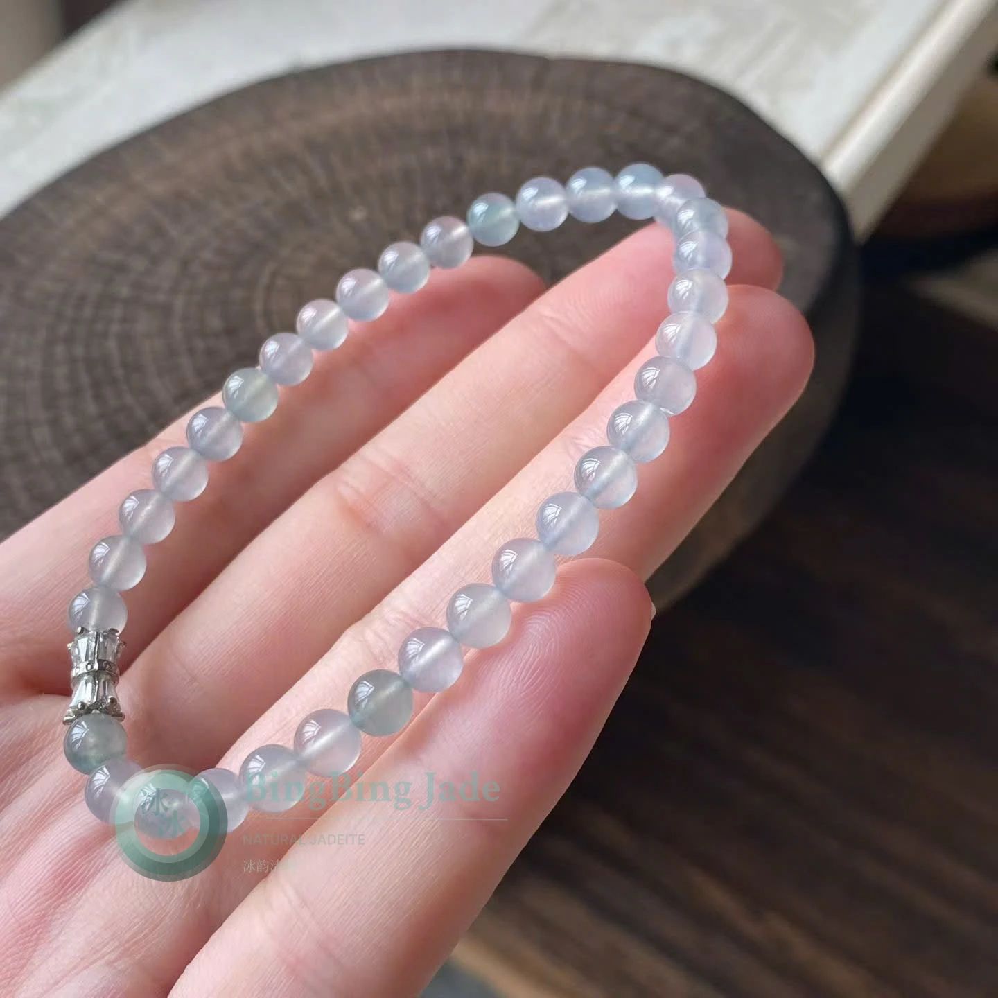 Icy Moonlight Petite Bead Bracelet 5mm
