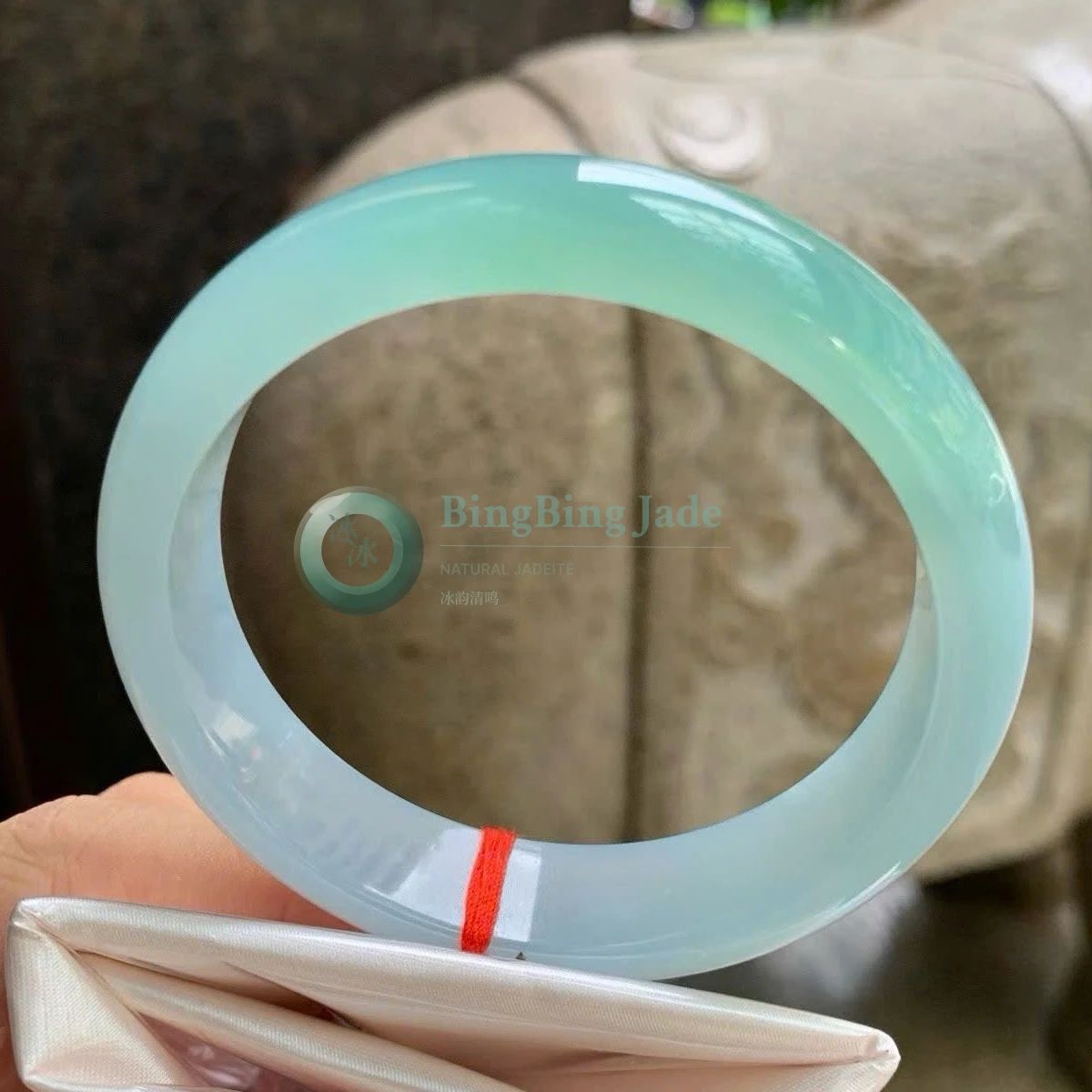 Icy Aqua Glacial Glow Bangle 59.5mm