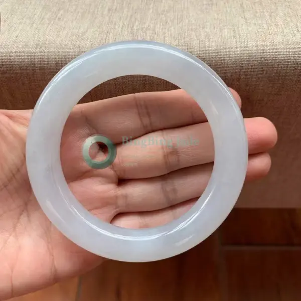 Icy Moonstone Glow — Round Bangle 54mm