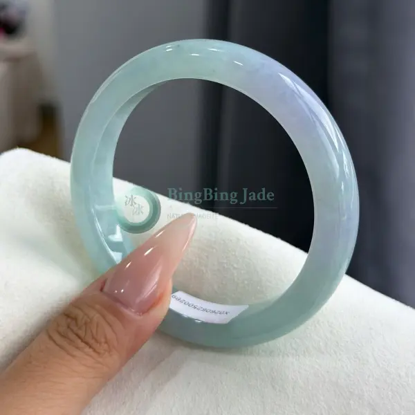 Soft Aqua Glow with Moonlight Undertone Bangle 55.7mm