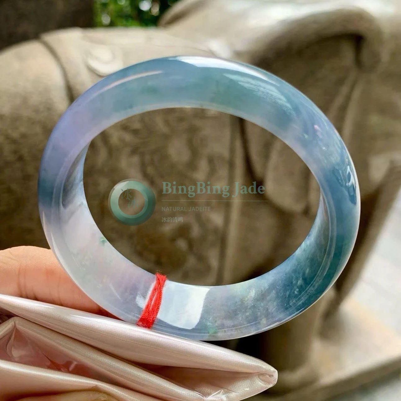 Monet Dreamscape Blue-Lavender Undertone Wide Bangle 57.9mm