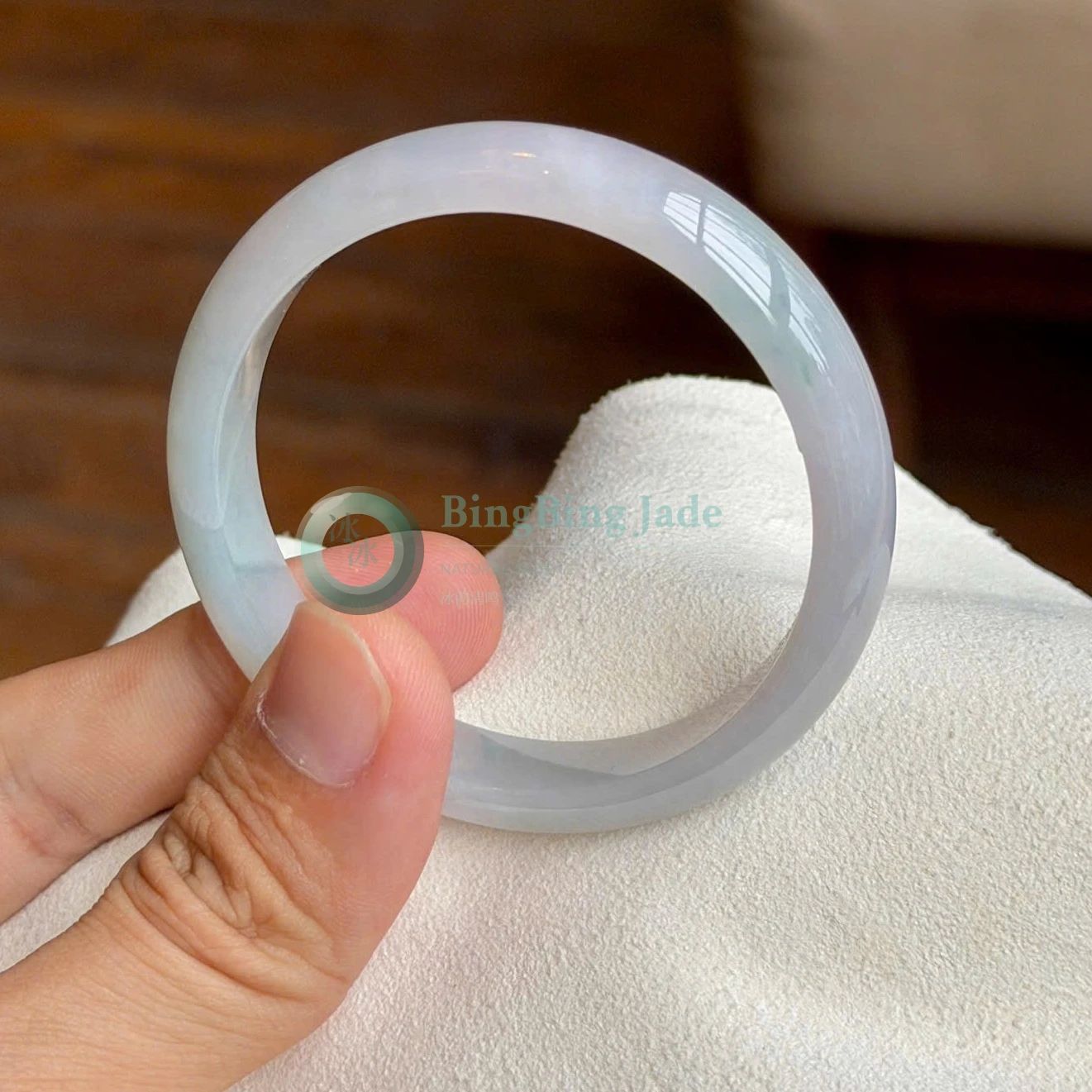 Moonlit Jelly Lavender-Blue Dreamscape Bangle 55mm