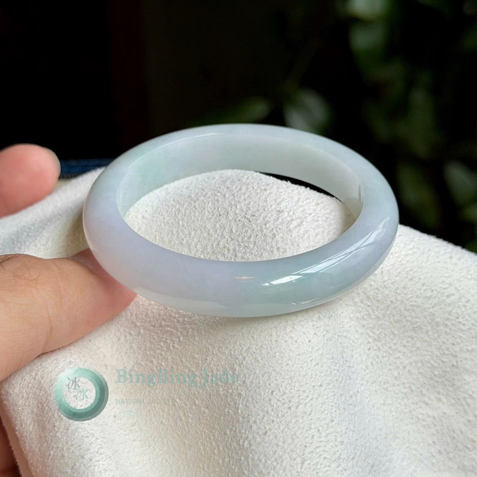 Moonlight Undertone Bangle 54mm — Luminous Calm